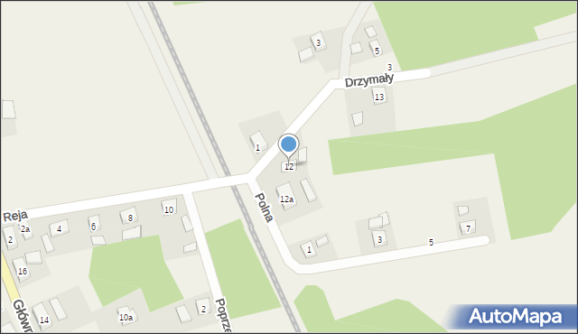 Stary Węgliniec, Reja Mikołaja, 12, mapa Stary Węgliniec