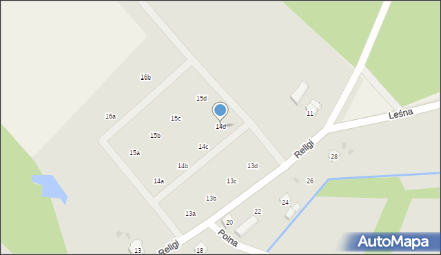Stepnica, Religi Zbigniewa, prof., 14d, mapa Stepnica