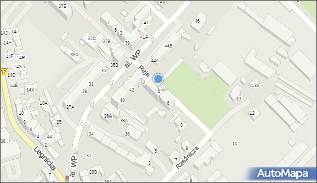 Strzegom, Reja Mikołaja, 4, mapa Strzegom