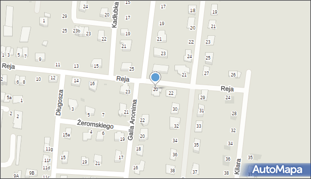 Strzelin, Reja Mikołaja, 20, mapa Strzelin