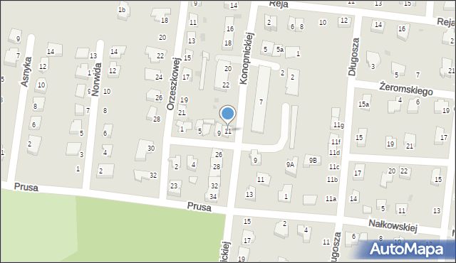 Strzelin, Reymonta Władysława, 11, mapa Strzelin