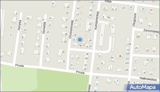 Strzelin, Reymonta Władysława, 5, mapa Strzelin