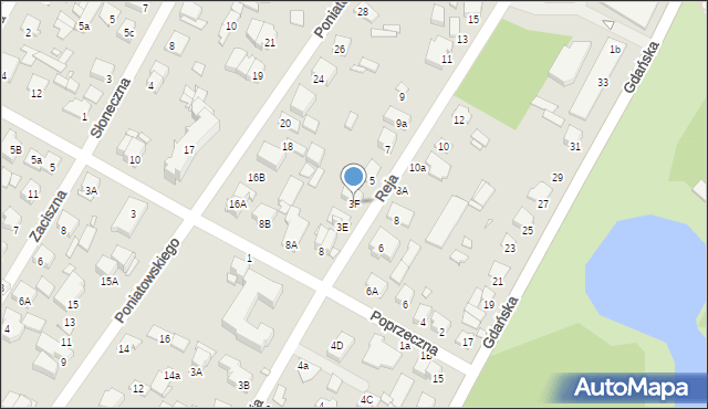 Sulejówek, Reja Mikołaja, 3F, mapa Sulejówek