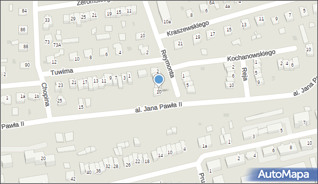 Świecie, Reymonta Władysława, 10, mapa Świecie