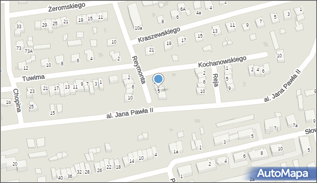 Świecie, Reymonta Władysława, 5, mapa Świecie