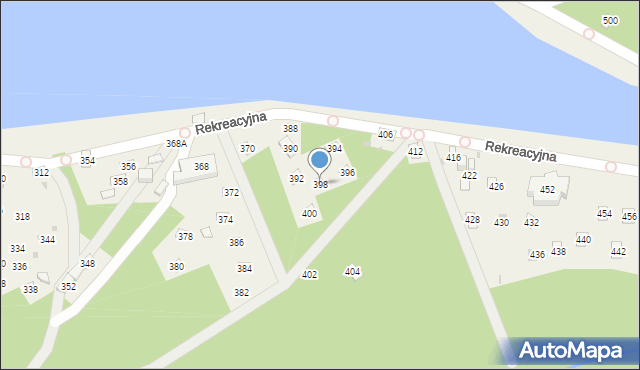 Świerklaniec, Rekreacyjna, 398, mapa Świerklaniec