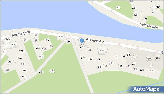 Świerklaniec, Rekreacyjna, 422, mapa Świerklaniec
