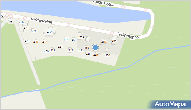 Świerklaniec, Rekreacyjna, 448, mapa Świerklaniec