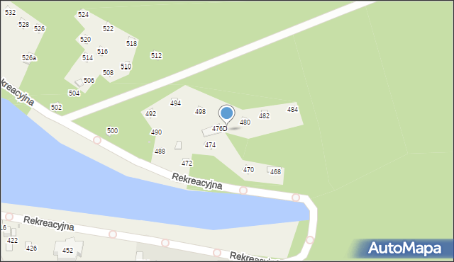 Świerklaniec, Rekreacyjna, 486, mapa Świerklaniec