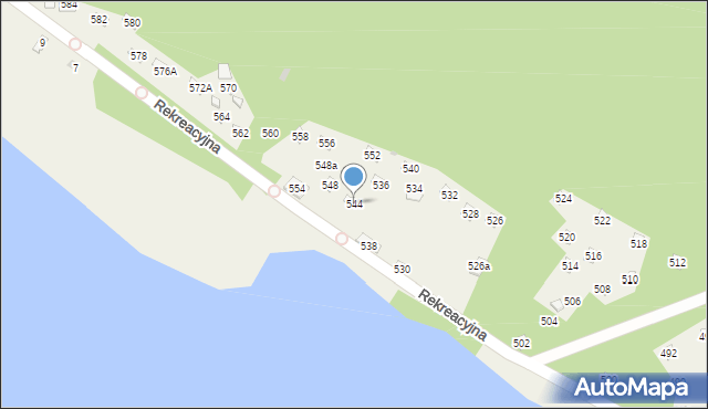 Świerklaniec, Rekreacyjna, 544, mapa Świerklaniec