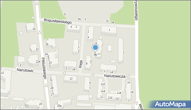 Świnoujście, Reja Mikołaja, 6b, mapa Świnoujście