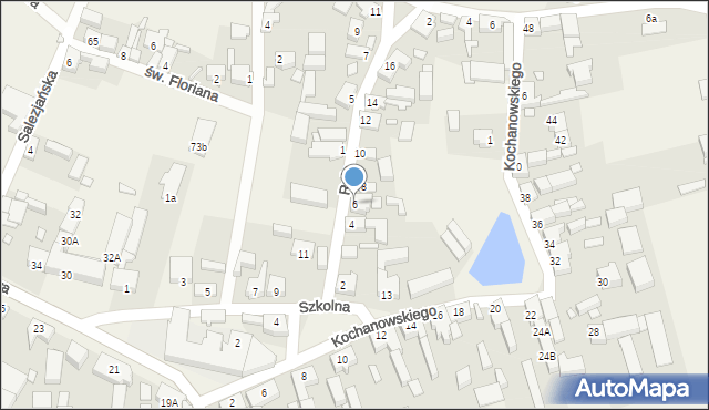 Szczaniec, Reja Mikołaja, 6, mapa Szczaniec