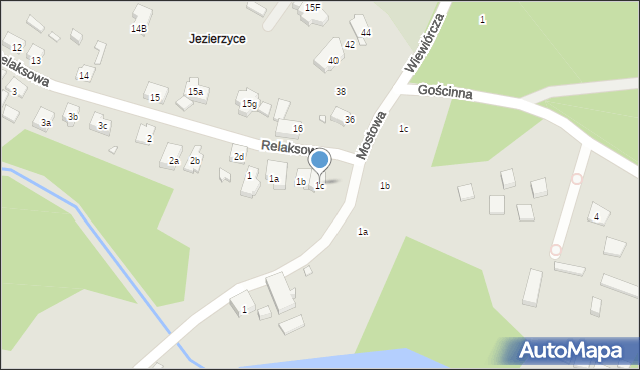 Szczecin, Relaksowa, 1c, mapa Szczecina