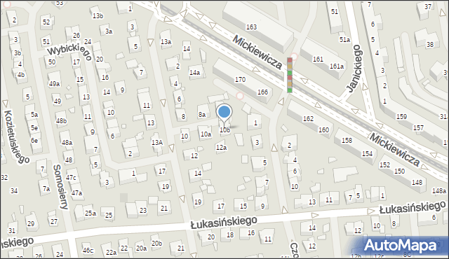 Szczecin, Reduty Ordona, 10b, mapa Szczecina