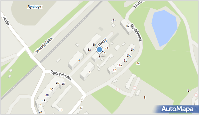 Szczecin, Retry, 7, mapa Szczecina