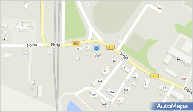 Sztum, Reja Mikołaja, 33a, mapa Sztum