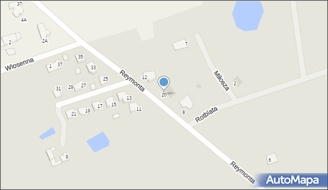 Szubin, Reymonta Władysława, 10, mapa Szubin