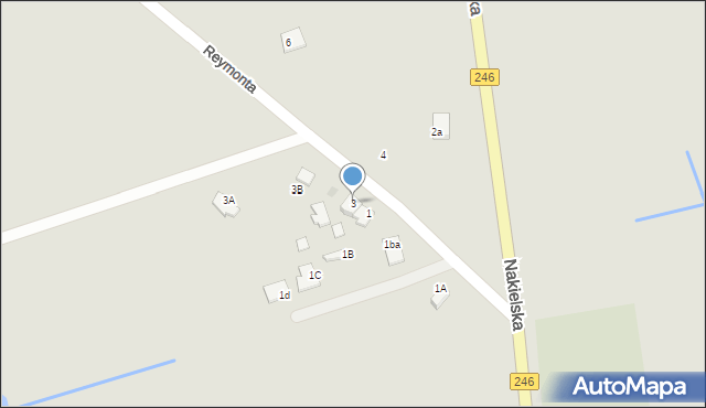 Szubin, Reymonta Władysława, 3, mapa Szubin