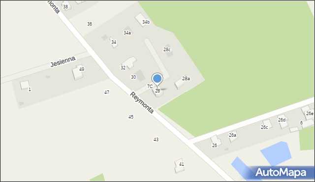 Szubin-Wieś, Reymonta Władysława, 28, mapa Szubin-Wieś