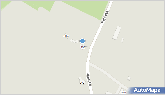 Tarnowskie Góry, Repecka, 100, mapa Tarnowskie Góry