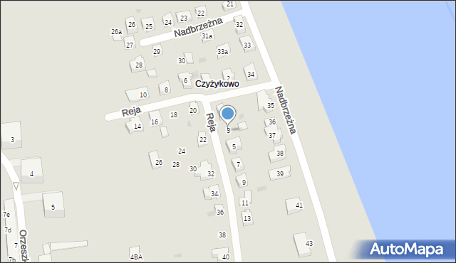 Tczew, Reja Mikołaja, 3, mapa Tczew