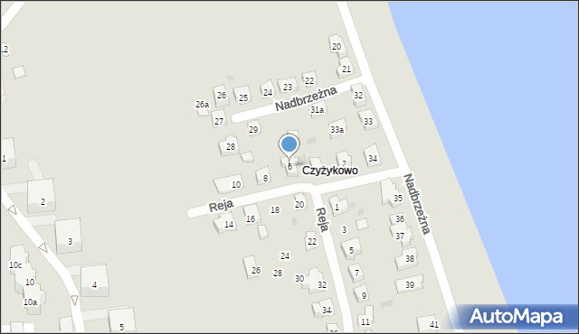 Tczew, Reja Mikołaja, 6, mapa Tczew