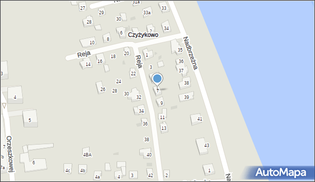 Tczew, Reja Mikołaja, 7, mapa Tczew