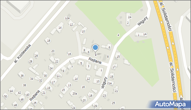 Tczew, Rejtana Tadeusza, 4, mapa Tczew
