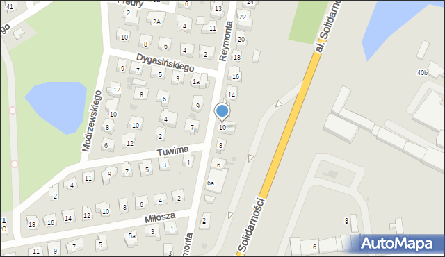 Tczew, Reymonta Władysława, 10, mapa Tczew