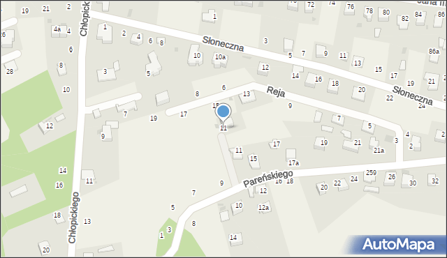 Tenczynek, Reja Mikołaja, 11, mapa Tenczynek