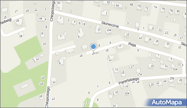 Tenczynek, Reja Mikołaja, 17, mapa Tenczynek