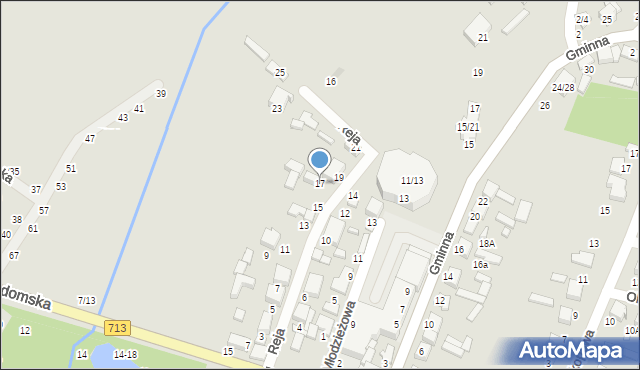Tomaszów Mazowiecki, Reja Mikołaja, 17, mapa Tomaszów Mazowiecki