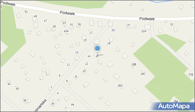 Topolina, Retmańska, 16, mapa Topolina