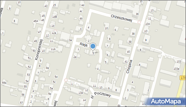 Trzcianka, Reja Mikołaja, 3, mapa Trzcianka