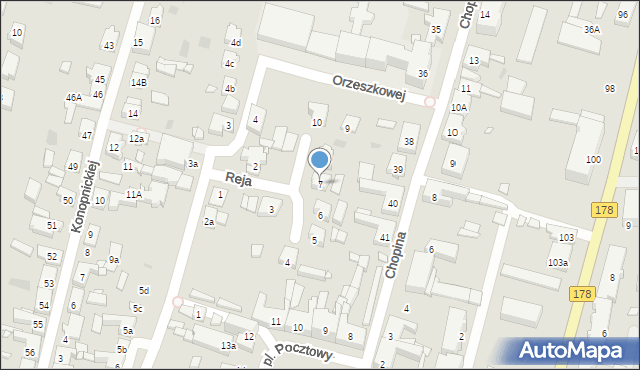 Trzcianka, Reja Mikołaja, 7, mapa Trzcianka