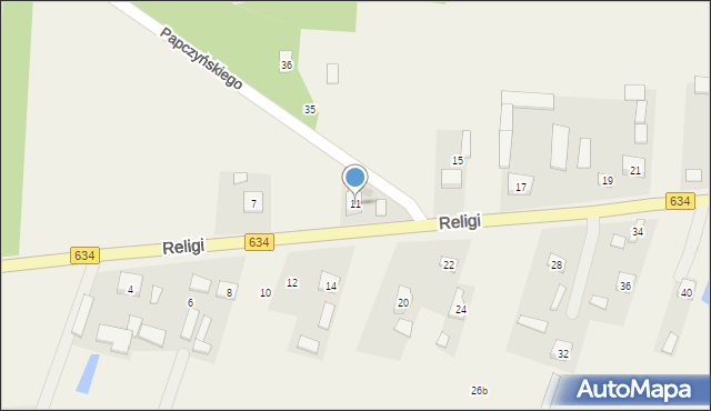 Tuł, Religi, 11, mapa Tuł