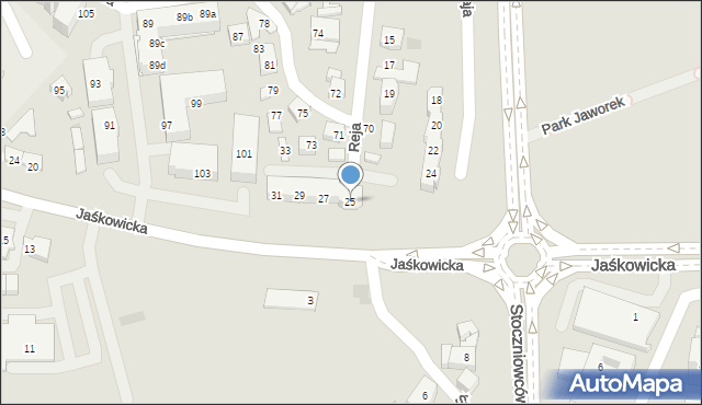 Tychy, Reja Mikołaja, 25, mapa Tychów