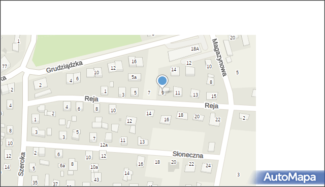 Unisław, Reja Mikołaja, 9, mapa Unisław