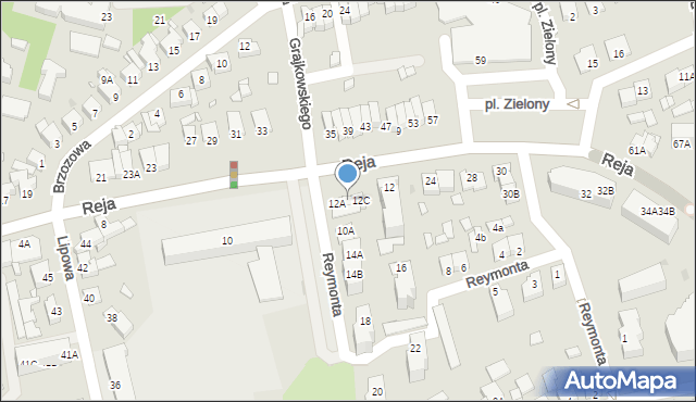 Wągrowiec, Reja Mikołaja, 12B, mapa Wągrowiec