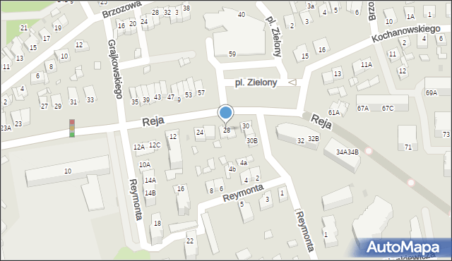 Wągrowiec, Reja Mikołaja, 28, mapa Wągrowiec