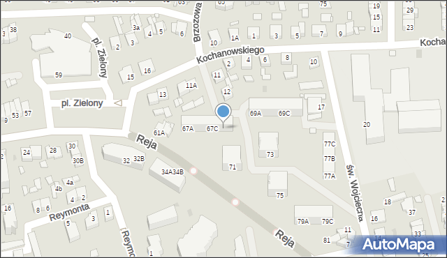 Wągrowiec, Reja Mikołaja, 67D, mapa Wągrowiec