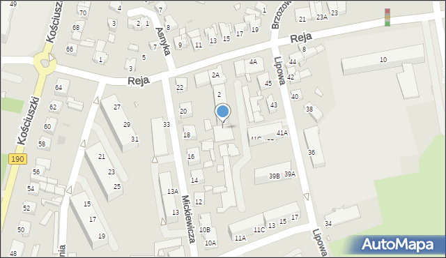 Wągrowiec, Reja Mikołaja, 6A, mapa Wągrowiec