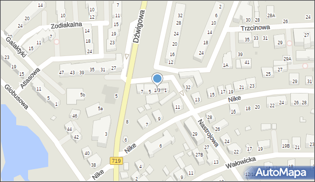 Warszawa, Redaktorska, 1/3, mapa Warszawy