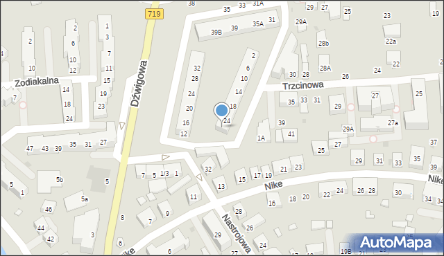 Warszawa, Redaktorska, 26, mapa Warszawy