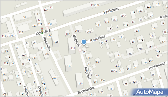 Warszawa, Reszelska, 2, mapa Warszawy