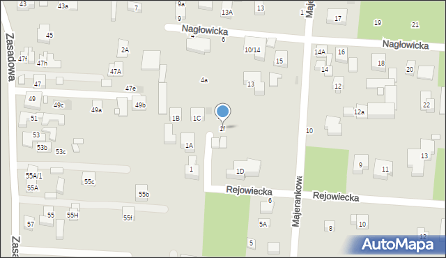 Warszawa, Rejowiecka, 1f, mapa Warszawy