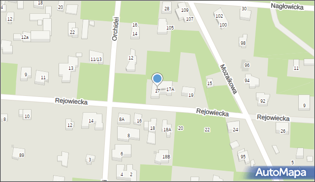 Warszawa, Rejowiecka, 17, mapa Warszawy