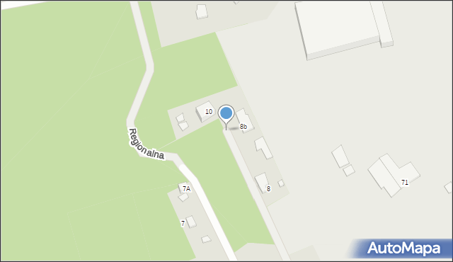 Warszawa, Regionalna, 8a, mapa Warszawy