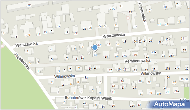 Warszawa, Rembertowska, 13, mapa Warszawy