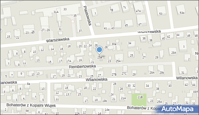 Warszawa, Rembertowska, 23a, mapa Warszawy